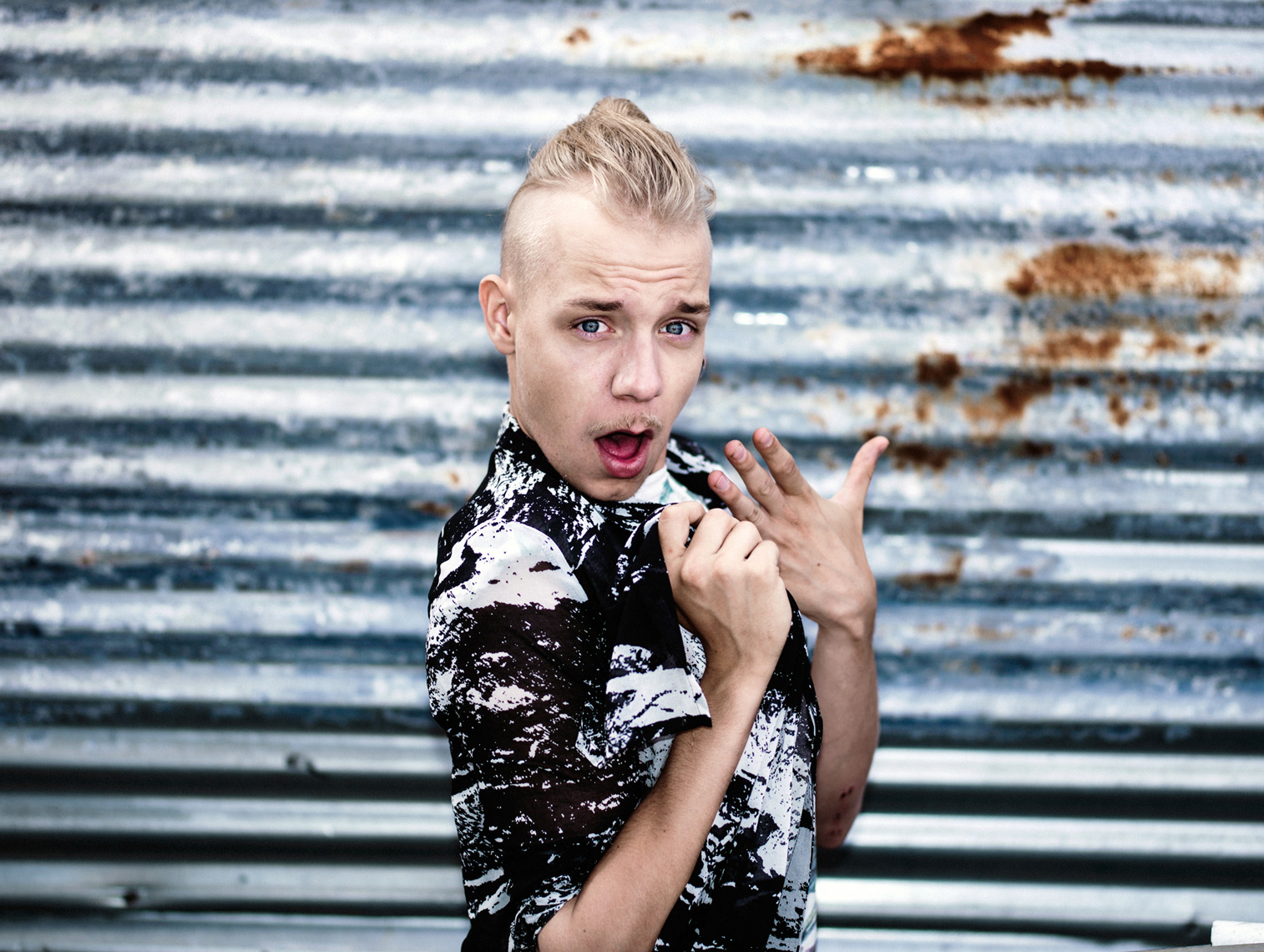 Promo Pictures for YLE Kioski – Aleksi "Mentaalisavuke" Rantamaa // Photographer: Aki-Pekka Sinikoski